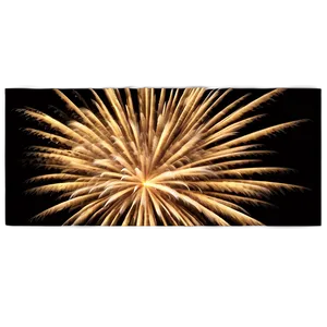 Elegant Gold Fireworks Explosion Png Cky PNG Image