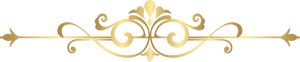 Elegant Gold Flourish Divider PNG Image