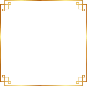 Elegant Gold Frame Design PNG Image