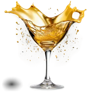 Elegant Gold Wine Splash Png 06282024 PNG Image