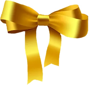 Elegant Golden Ribbon PNG Image