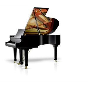 Elegant Grand Piano PNG Image