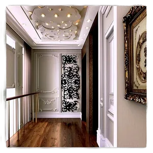 Elegant Hallway Decor Png 06242024 PNG Image