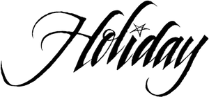 Elegant Holiday Script PNG