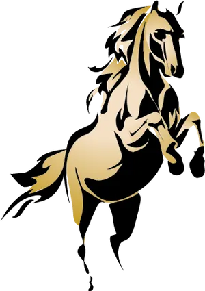 Elegant Horse Logo Design PNG Image