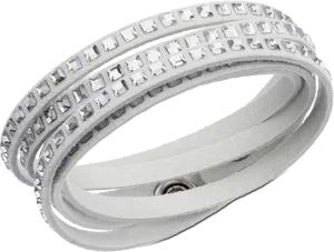 Elegant Imitation Diamond Bangle PNG Image