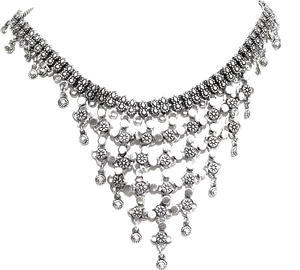 Elegant Imitation Necklace Design PNG Image