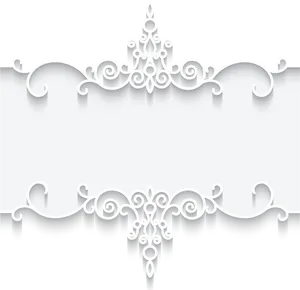 Elegant Lace Design Banner PNG Image