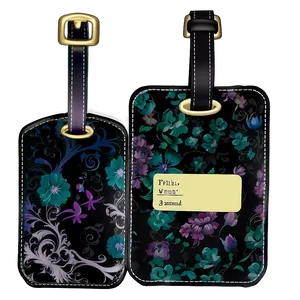 Elegant Luggage Tag Png Kaf PNG Image