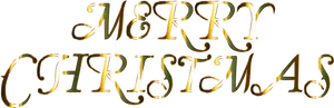 Elegant Merry Christmas Text PNG Image