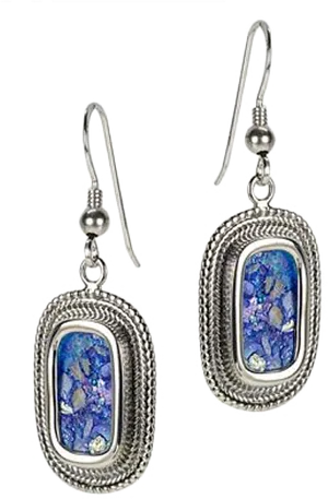 Elegant Opal Drop Earrings PNG Image