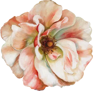 Elegant Painted Magnolia PNG Image