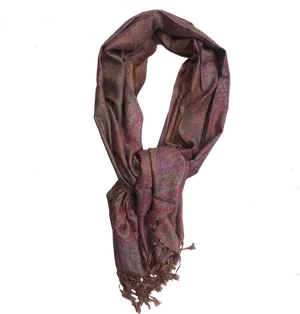 Elegant Paisley Scarf PNG Image