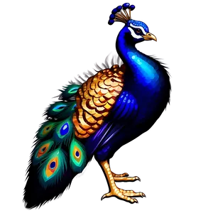 Elegant Peacock Design Png Gru90 PNG Image