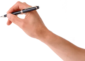 Elegant Penin Hand Writing PNG Image