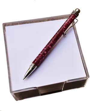 Elegant Penon Blank Notepad PNG Image