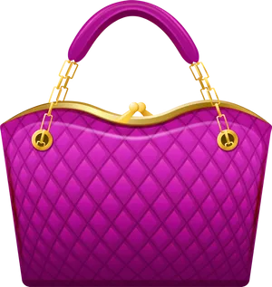 Elegant Pink Designer Purse PNG Image