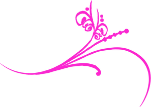 Elegant Pink Flourish Graphic PNG Image