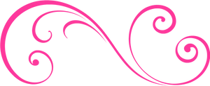 Elegant Pink Flourish Graphic PNG Image