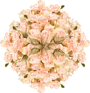 Elegant Pink Roses Bouquet PNG Image