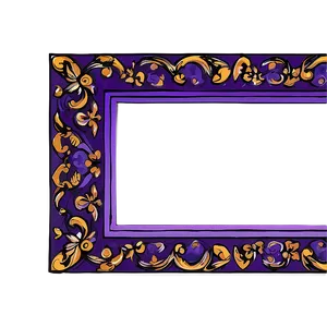 Elegant Purple Border Png Kvk PNG Image