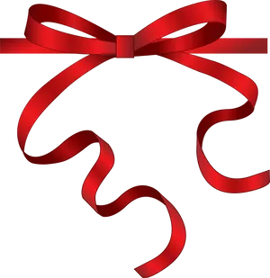 Elegant Red Bow Design PNG Image