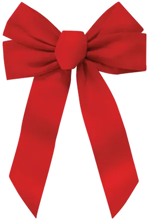 Elegant Red Bow PNG Image