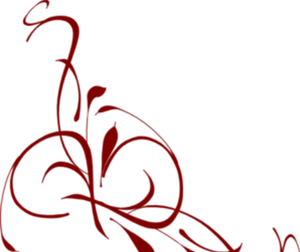 Elegant_ Red_ Floral_ Border_ Design PNG Image