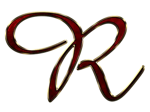 Elegant Red Letter R PNG Image