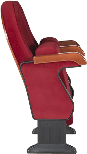 Elegant Red Office Chair PNG Image