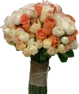 Elegant Rose Bouquet PNG Image