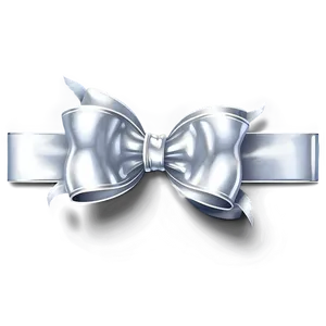 Elegant Silver Gift Bow Png Ewd PNG Image