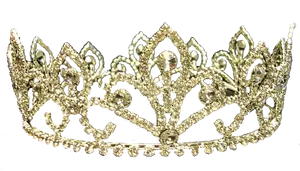 Elegant Sparkling Crown PNG Image