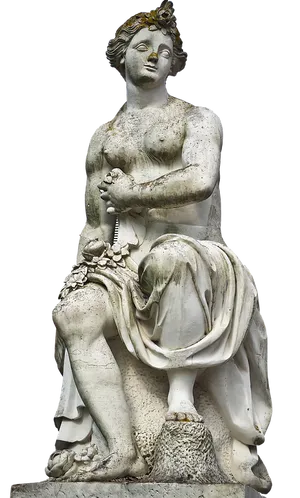 Elegant Stone Sculpture PNG Image