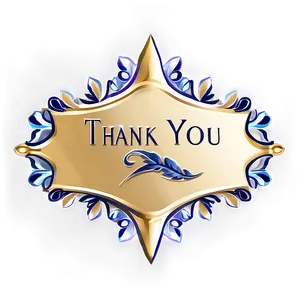 Elegant Thank You Stickers Png Dab PNG Image