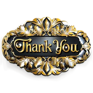 Elegant Thank You Stickers Png Wjp68 PNG Image