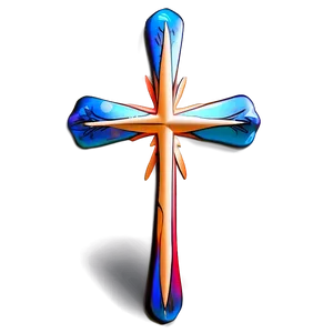 Elegant Thin Cross Illustration Png Ikd27 PNG Image