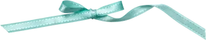 Elegant Turquoise Satin Ribbon PNG Image