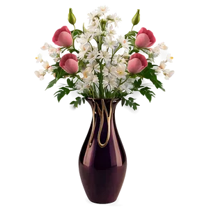 Elegant Vase With Flowers Png 06272024 PNG Image