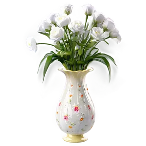 Elegant Vase With Flowers Png Afy PNG Image