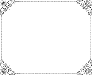 Elegant Vintage Frame Design PNG Image