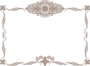 Elegant Vintage Lace Frame PNG Image