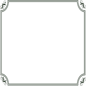 Elegant Vintage Page Border PNG Image