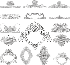 Elegant Wedding Border Collection PNG Image