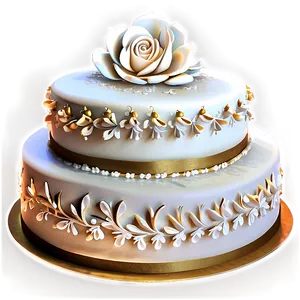 Elegant Wedding Cake Png Egp PNG Image