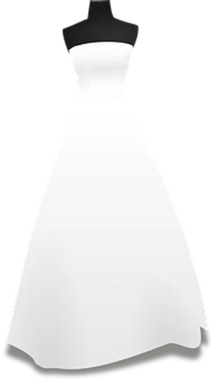 Elegant Wedding Dress Graphic PNG Image