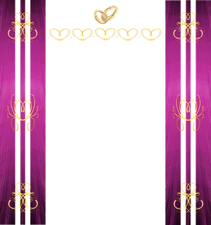 Elegant Wedding Invitation Background PNG