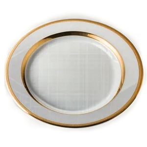 Elegant White Dinner Plate Png 11 PNG Image