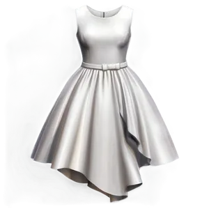 Elegant White Dress Png 2 PNG Image