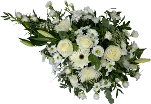 Elegant_ White_ Floral_ Arrangement PNG Image